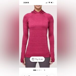 Lululemon Athletica’ rest less hooded pull over size 10